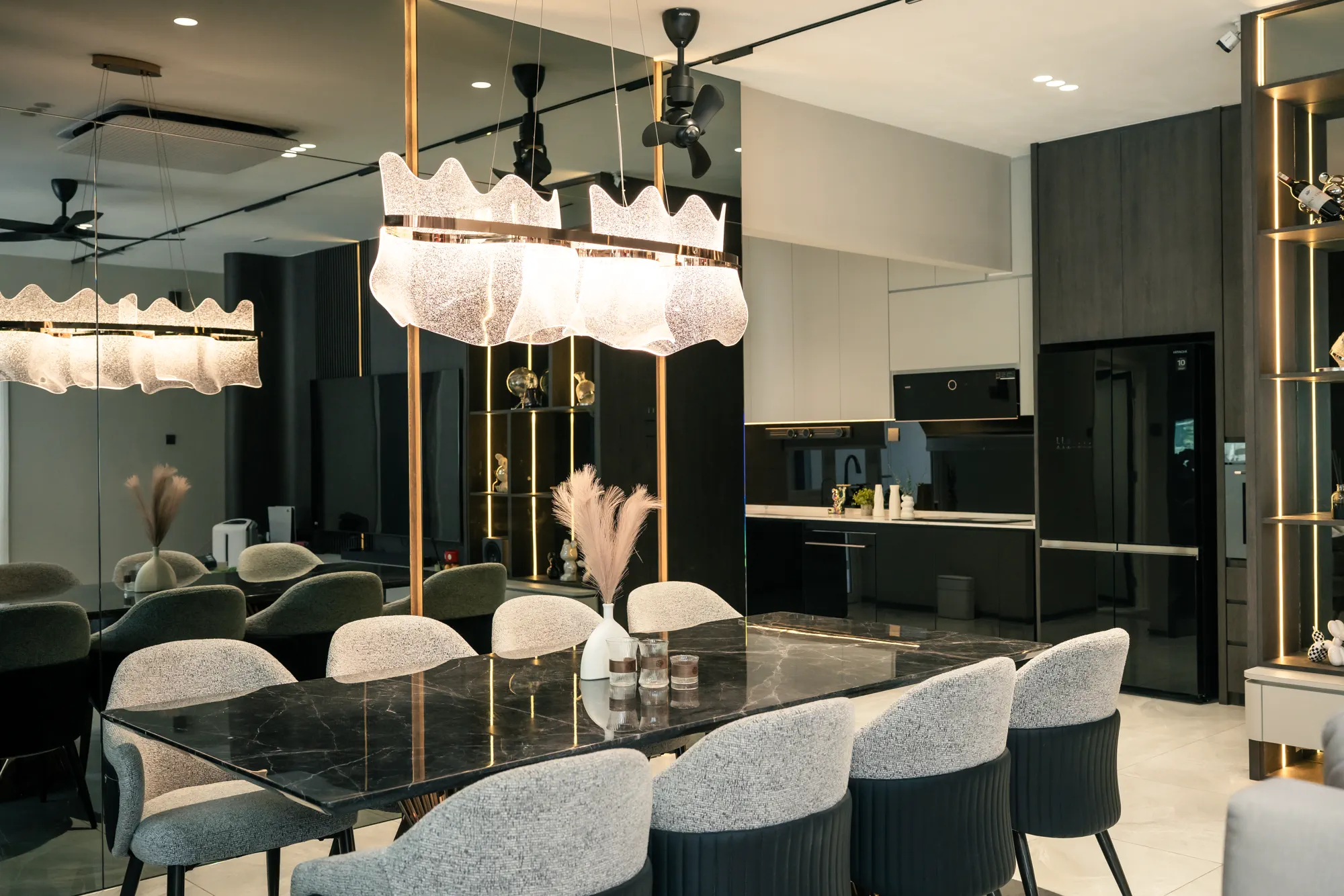 Project 02 dining and feature lighting