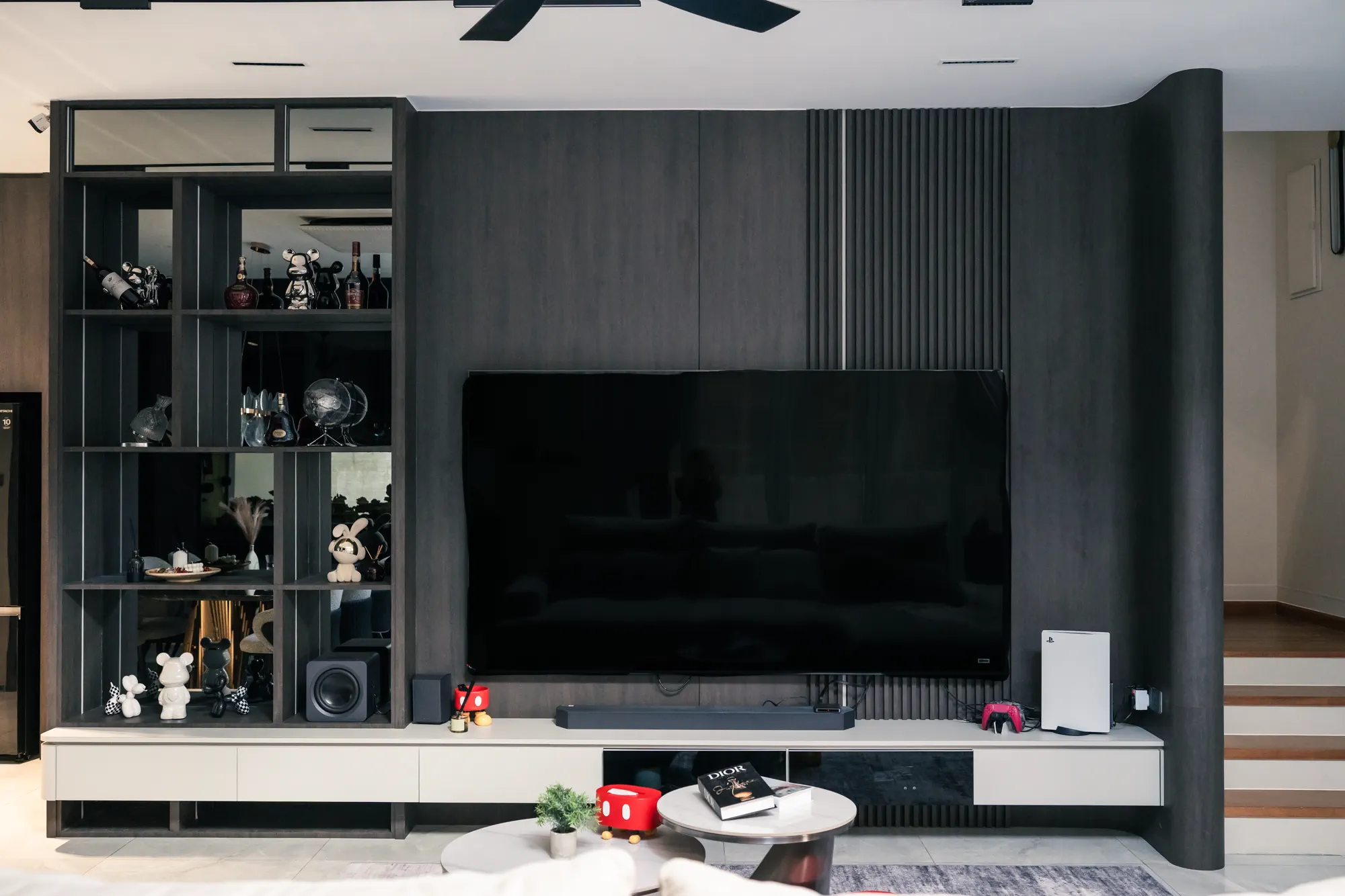 Project 02 TV wall and display shelving
